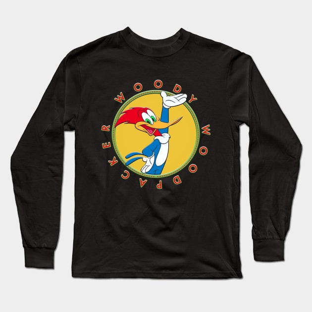 WOODY WOODPECKER CIR Long Sleeve T-Shirt by hackercyberattackactivity